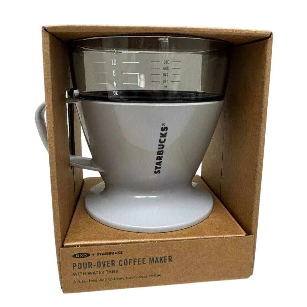 NEW Starbucks OXO Pour Over Coffee Maker Grey for over Mug Cup up to 12 oz